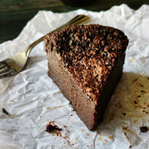 flourless chocolate rum cake