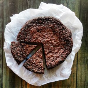 flourless chocolate rum cake