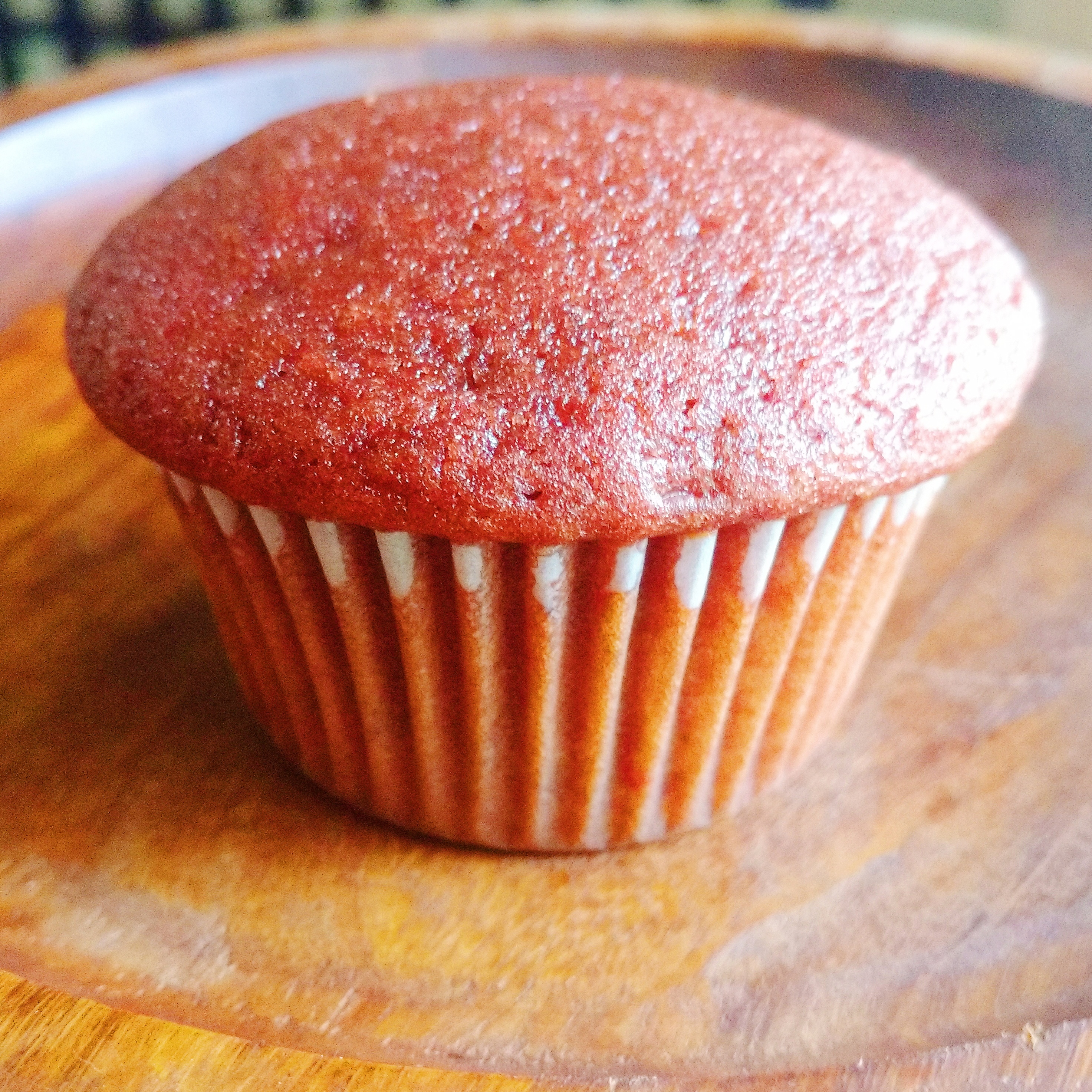 orange velvet cupcake