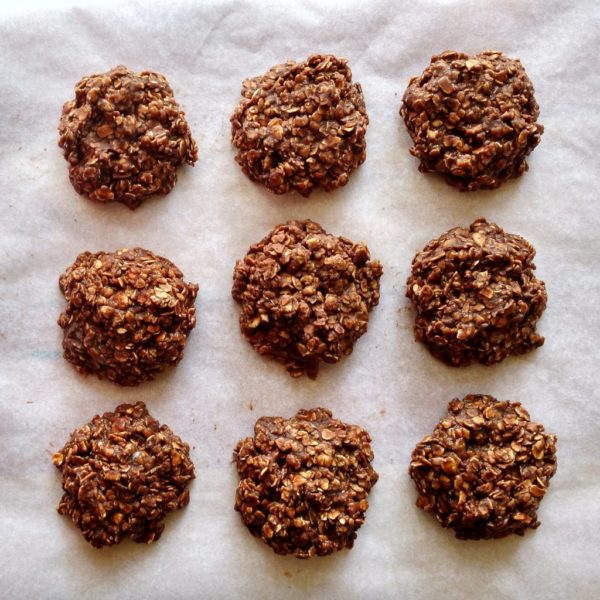 Peanut Butter Nutella No Bake Cookies