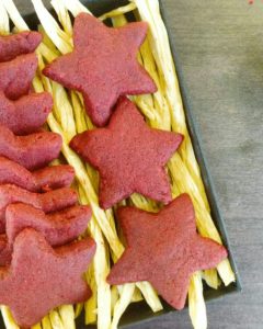 red velvet shortbread cookies