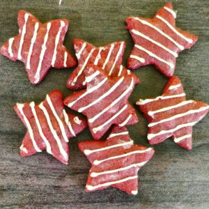 red velvet shortbread cookies