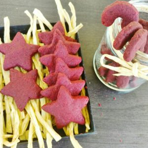 red velvet shortbread cookies