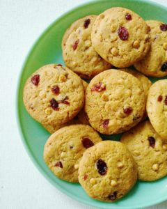 cranberry and white chocolate cookies