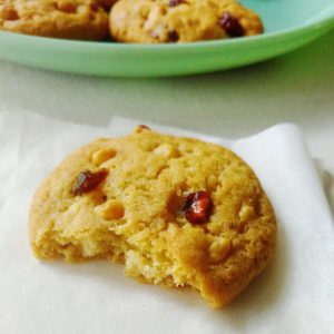 cranberry and white chocolate cookies