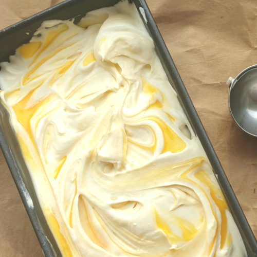 No-churn lemon curd ice cream